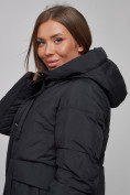 Купить Зимняя женская куртка молодежная с капюшоном черного цвета 586821Ch, фото 14