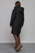 Купить Пальто утепленное молодежное зимнее женское черного цвета 586826Ch, фото 23
