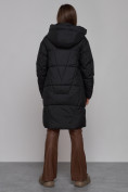 Купить Пальто утепленное молодежное зимнее женское черного цвета 586826Ch, фото 4