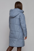 Купить Пальто утепленное молодежное зимнее женское голубого цвета 586826Gl, фото 20