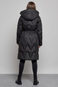 Купить Пальто утепленное молодежное зимнее женское черного цвета 586828Ch, фото 4
