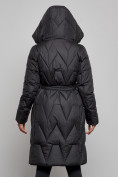 Купить Пальто утепленное молодежное зимнее женское черного цвета 586828Ch, фото 7