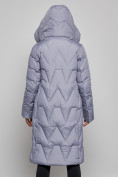 Купить Пальто утепленное молодежное зимнее женское голубого цвета 586828Gl, фото 7