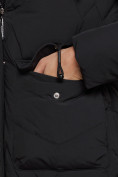 Купить Зимняя женская куртка молодежная с капюшоном черного цвета 586832Ch, фото 12