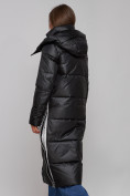 Купить Пальто утепленное молодежное зимнее женское черного цвета 5873Ch, фото 20