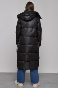 Купить Пальто утепленное молодежное зимнее женское черного цвета 5873Ch, фото 4