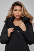 Купить Зимняя женская куртка молодежная с капюшоном черного цвета 589006Ch, фото 19