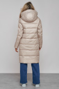 Купить Пальто утепленное молодежное зимнее женское бежевого цвета 589098B, фото 5