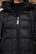 Купить Пальто утепленное молодежное зимнее женское черного цвета 589098Ch, фото 13