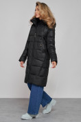 Купить Пальто утепленное молодежное зимнее женское черного цвета 589098Ch, фото 3