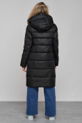 Купить Пальто утепленное молодежное зимнее женское черного цвета 589098Ch, фото 4