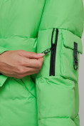 Купить Зимняя женская куртка модная с капюшоном зеленого цвета 589827Z, фото 10