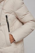 Купить Пальто утепленное молодежное зимнее женское бежевого цвета 589899B, фото 11