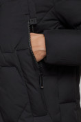 Купить Пальто утепленное молодежное зимнее женское черного цвета 589899Ch, фото 12