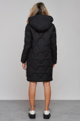 Купить Пальто утепленное молодежное зимнее женское черного цвета 589899Ch, фото 4