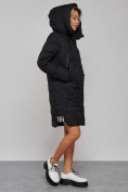 Купить Пальто утепленное молодежное зимнее женское черного цвета 589899Ch, фото 7