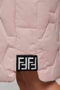 Купить Пальто утепленное молодежное зимнее женское розового цвета 589899R, фото 16