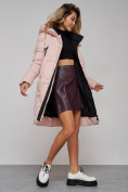 Купить Пальто утепленное молодежное зимнее женское розового цвета 589899R, фото 21