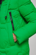 Купить Пальто утепленное молодежное зимнее женское зеленого цвета 589899Z, фото 11