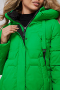 Купить Пальто утепленное молодежное зимнее женское зеленого цвета 589899Z, фото 15