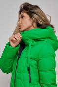 Купить Пальто утепленное молодежное зимнее женское зеленого цвета 589899Z, фото 16