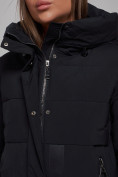Купить Пальто утепленное молодежное зимнее женское черного цвета 59018Ch, фото 13