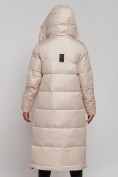 Купить Пальто утепленное молодежное зимнее женское бежевого цвета 59120B, фото 8