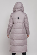 Купить Пальто утепленное молодежное зимнее женское серого цвета 59120Sr, фото 8