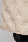 Купить Пальто утепленное молодежное зимнее женское бежевого цвета 59121B, фото 12