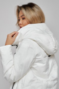 Купить Пальто утепленное молодежное зимнее женское белого цвета 59121Bl, фото 21