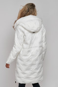 Купить Пальто утепленное молодежное зимнее женское белого цвета 59121Bl, фото 23