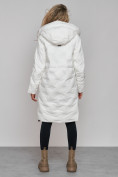 Купить Пальто утепленное молодежное зимнее женское белого цвета 59121Bl, фото 5