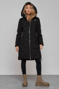 Купить Пальто утепленное молодежное зимнее женское черного цвета 59121Ch, фото 6