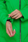 Купить Пальто утепленное молодежное зимнее женское зеленого цвета 59121Z, фото 13