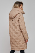 Купить Пальто утепленное молодежное зимнее женское бежевого цвета 59122B, фото 7