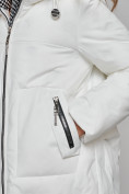Купить Пальто утепленное молодежное зимнее женское белого цвета 59122Bl, фото 10