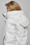 Купить Пальто утепленное молодежное зимнее женское белого цвета 59122Bl, фото 24