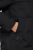 Купить Пальто утепленное молодежное зимнее женское черного цвета 59122Ch, фото 11