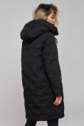 Купить Пальто утепленное молодежное зимнее женское черного цвета 59122Ch, фото 23