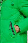 Купить Пальто утепленное молодежное зимнее женское зеленого цвета 59122Z, фото 14