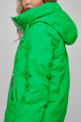 Купить Пальто утепленное молодежное зимнее женское зеленого цвета 59122Z, фото 23