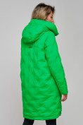Купить Пальто утепленное молодежное зимнее женское зеленого цвета 59122Z, фото 6