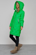 Купить Пальто утепленное молодежное зимнее женское зеленого цвета 59122Z, фото 9