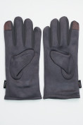 Купить Классические перчатки зимние мужские серого цвета 601Sr, фото 3