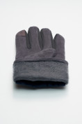 Купить Классические перчатки зимние мужские серого цвета 601Sr, фото 7