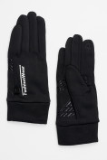 Купить Спортивные перчатки демисезонные женские черного цвета 602Ch