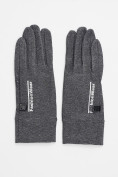 Купить Спортивные перчатки демисезонные женские серого цвета 602Sr, фото 2