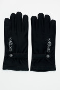 Купить Классические перчатки зимние мужские черного цвета 603Ch, фото 2