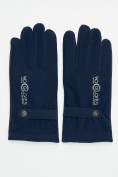 Купить Классические перчатки зимние мужские темно-синего цвета 603TS, фото 2