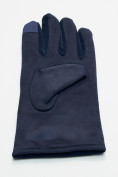 Купить Классические перчатки зимние мужские темно-синего цвета 603TS, фото 6